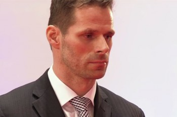 Michal Handzuš pri udeľovaní ocenení. Foto: reprofoto RTVS