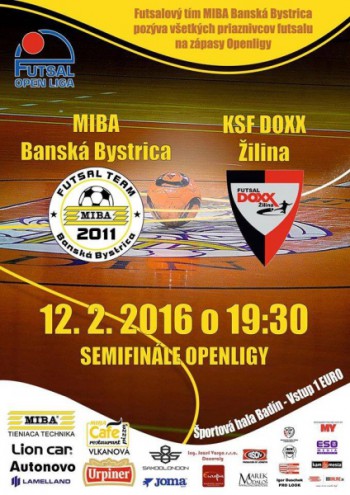 Futsal poster Semifinále